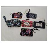 6 Vera Bradley Zip I D Cases