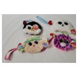 4 New Ty Fashion Coin Purses