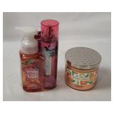 Bath & Body Works Georgia Peach Gift Set W/ Candle