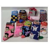 New Womens Socks - Barbie, Pez, Betty Boop Etc.