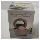 Raining Lotus Led Tabletop Fountain