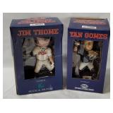 2 Mlb Indians Bobbleheads - Thome, Gomes
