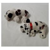 2 Vtg Pound Puppies Plushes