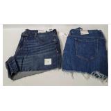 2 Pairs Old Navy Denim Shorts W/ Tag Size 14