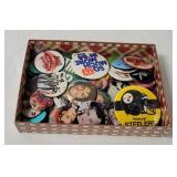 Buttons & Keychains - Boy George, M. Jackson Etc.