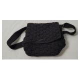 The Sak Black Crochet Knit Purse