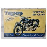 Retro 16x11 Triumph Metal Sign