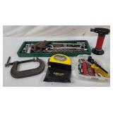 Assorted Tools - Sockets, Torch, C-clamp & More