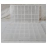 2 Clear Plastic Parts Organizer