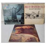 3 Blue Oyster Cult Lps - Live, Secret Treaties