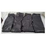 4 Pairs Of Women's Size 30 Leather Pants
