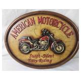 American Motorcycle Wood Sign
