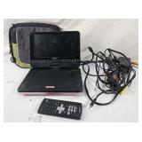 Sony Portable DVD Player W/ Case & Remote