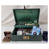 Jewelry Box W/ Assorted Costume Jewelry