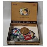 Vtg Patches, Padlocks W/ Keys, John Wayne Medal