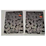 2 Washington State Quarter Folders W/ 42 Coins