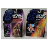 2 Star Wars Pof Figures - C-3po, Leia Boushh