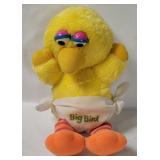 Vtg Hasbro Softies Baby Big Bird Plush