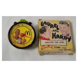 Laurel & Hardy 8mm Film, Mc D's Jordan Stopwatch