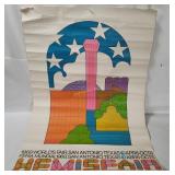 1968 World's Fair San Antonio Poster