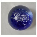 Pepsi Cola Glass Paperweight