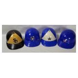 4 Vtg Mlb Baseball Helmets