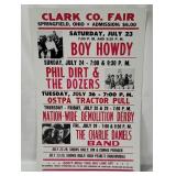 Clark County Fair Concert Poster
