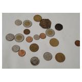 Assorted Vtg Foreign Coins