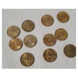 11 Sacagawea Dollar Coins