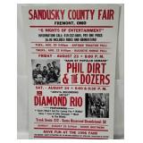 Sandusky County Fair Concert Poster