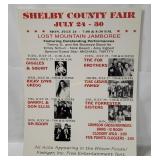 Shelby County Fair Concert Poster
