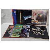 10 Soundtrack Lp's - Top Gun, Superman, 007