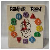 1976 Romper Room Puzzle Clock