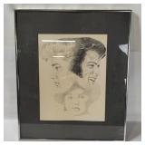 Three Faces Of Elvis Framed Art Print