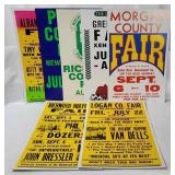 7 County Fair Posters - Morgan, Greene, Perry Etc.