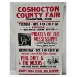 Coshocton County Fair Concert Poster