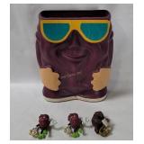 California Raisins Plastic Bank & Figures