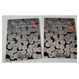 2 Washington State Quarter Folders W/ 32 Coins