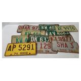 1970's Ohio License Plates