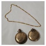 Vtg Pocket Watch Cases, 10k & 14k Plated
