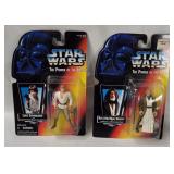 2 Star Wars Pof Figures - Luke, Ben Kenobi