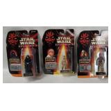 3 Star Wars Ep.1 Figures - Anakin, Sidious, C-3po