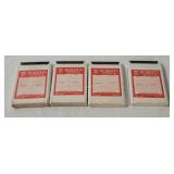 4 Sealed Roberts Blank 8-track Tapes
