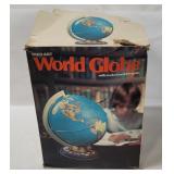 Vtg Ohio Art World Globe W/ Box