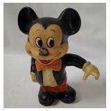 Vtg Mickey Mouse Plastic Coin Bank