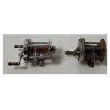 Vtg Greyhound & Pflueger Skilcast Fishing Reels