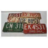 1960's Ohio License Plates