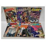 6 Comic Books - Atari Force, G I Joe