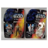 2 Star Wars Pof Figures - Leia, Luke Dagobah