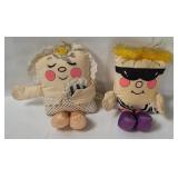 (2) 1985 Pillow People 7' Plushes